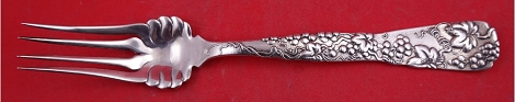 Cold Meat Fork w/ grape motif  8 3/4